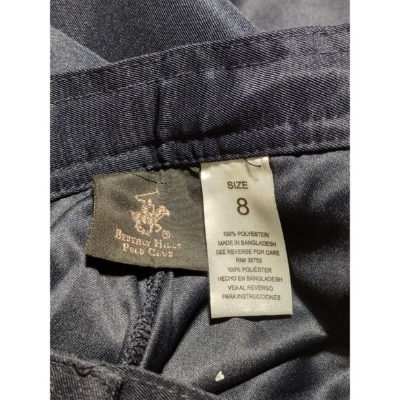 Beverly Hills Polo‎ Club Girls School Uniform Scooter Skort Navy Size 8 - Picture 4 of 5